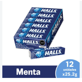 HALLS BARRA AZUL X12