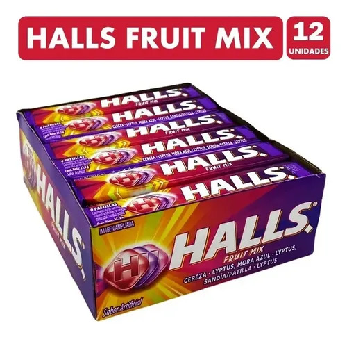 HALLS BARRA FRUTOS MIX