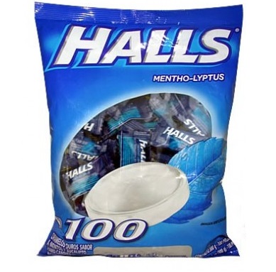 HALLS FDA AZUL X100