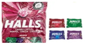 HALLS SURTIDO FDA X 100