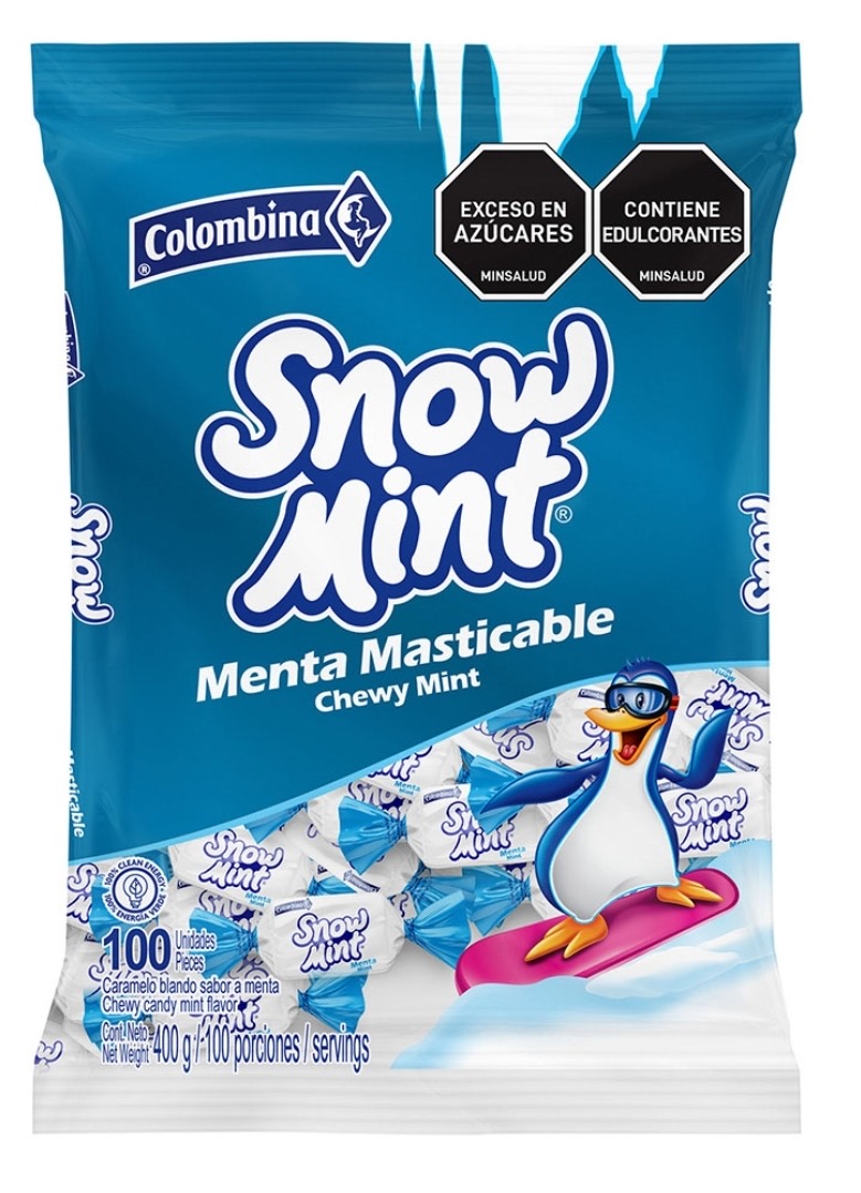CARAMELO SNOW MINT MASTICABLE FDA 100U