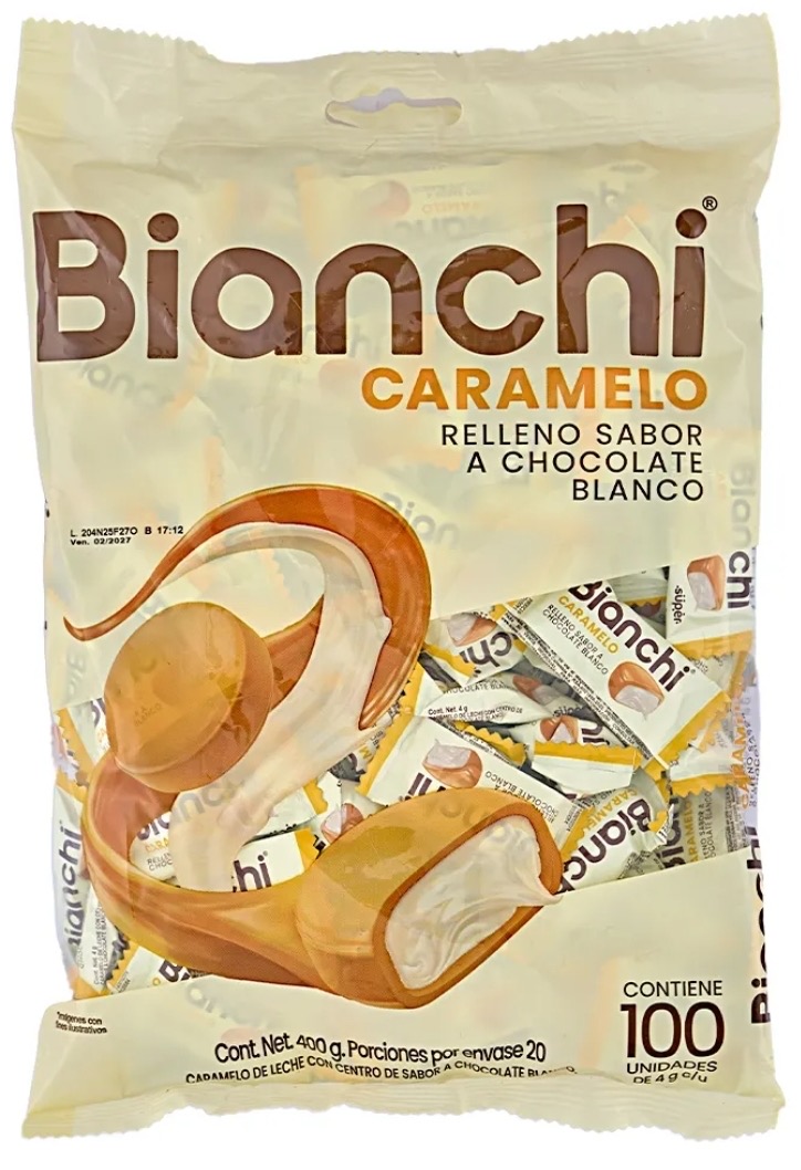 CARAMELO BIANCHI BLANCO 100UND