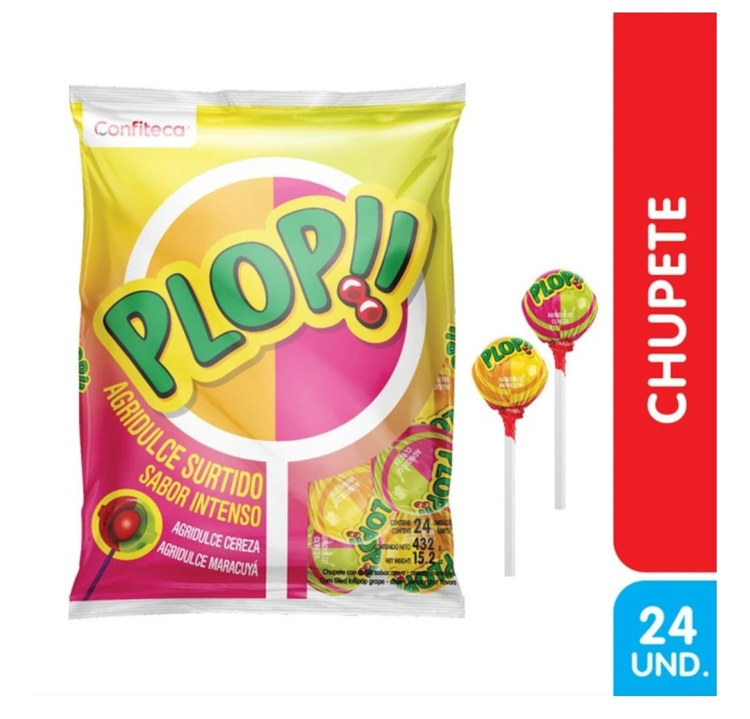 CHUPETE AGRIDULCE MARACUYA/CEREZA 24UND