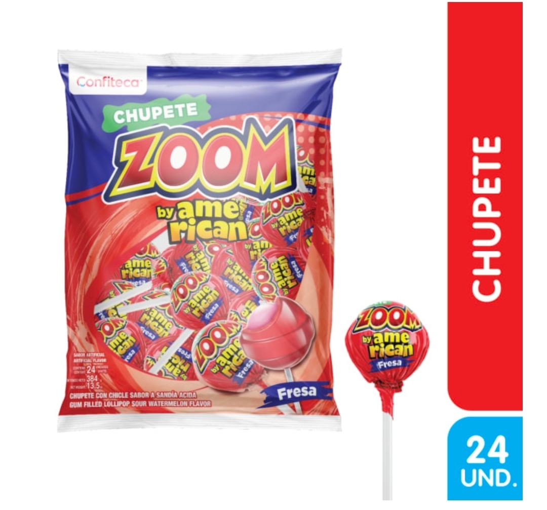 CHUPETE ZOOM FRESA 24UND