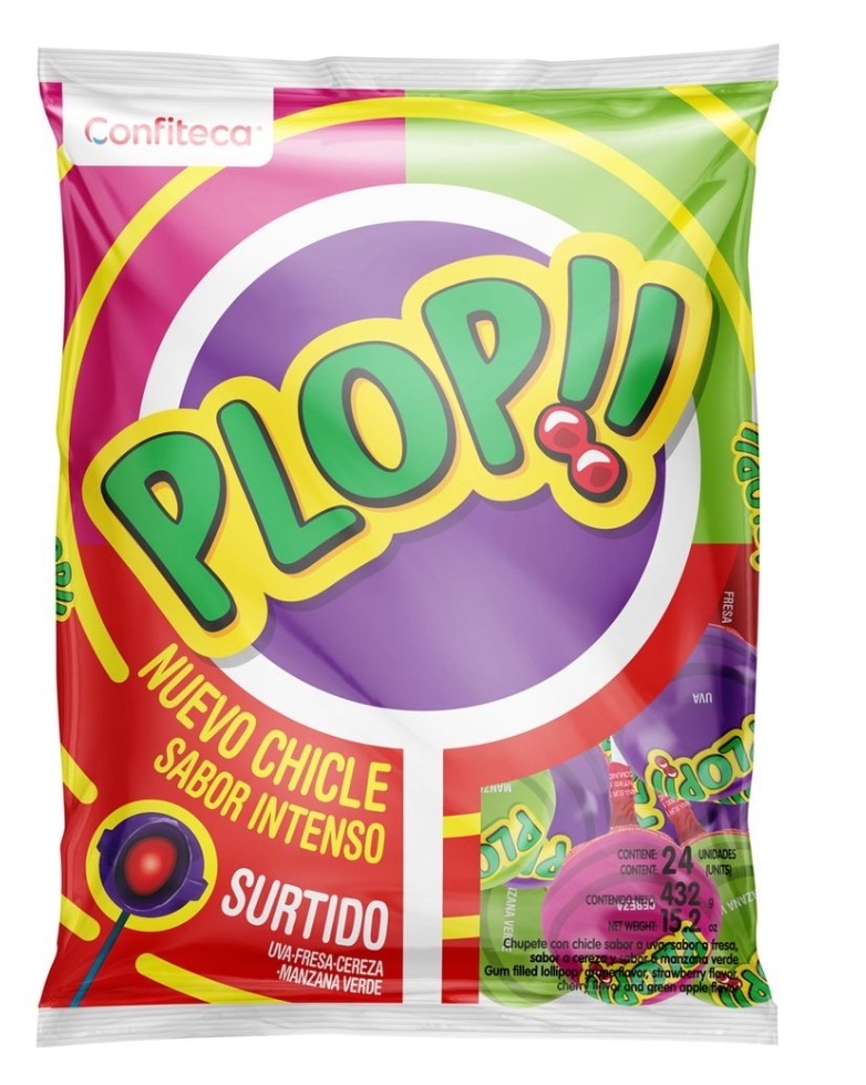 CHUPETE PLOP SABORES SURT 24UND