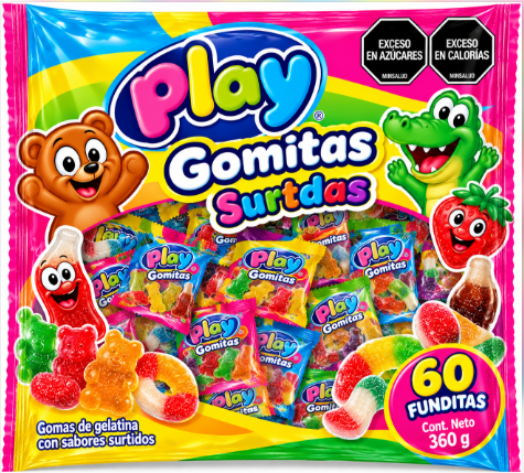 GOMITAS PLAY SURT 0.60 FUNDITAS