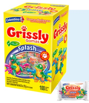 GRISLLY CARTON AMARILLO 100und