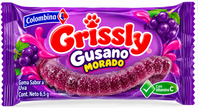 GRISSLY GUSANO MORADO