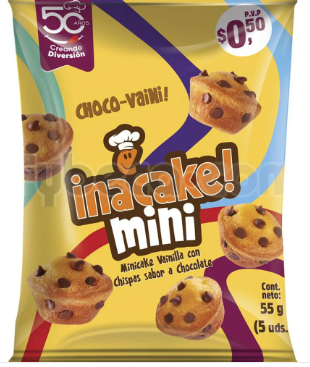 INACAKE MINI VAINILLA 55g
