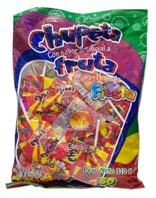 CHUPETA FRUTA FIESTA X50 UND