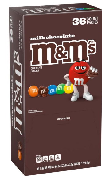 MMS MILK CHOCOLATE X36U