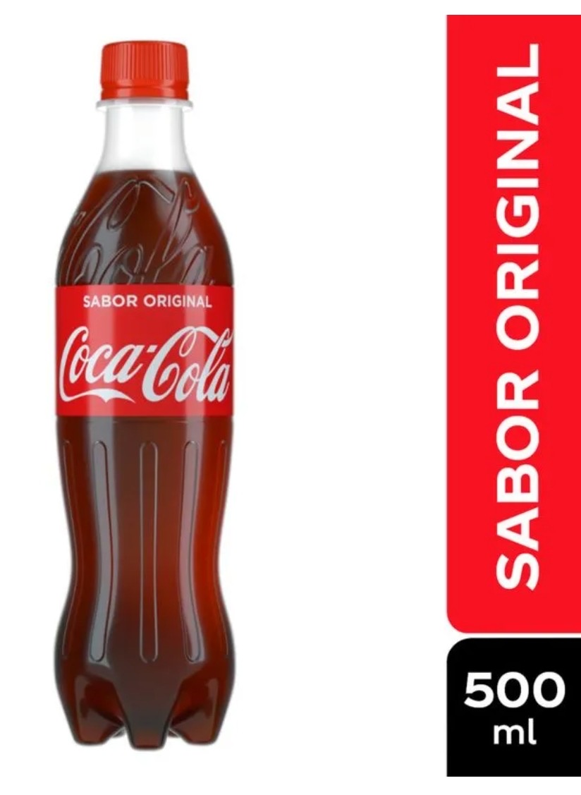Bebida gaseosa Coca Cola 500ml